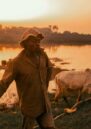 A man standing in front of a river with his cattle in Nigeria, illustrating the impact of climate change on vulnerable communities that leaders must act on at COP29