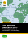 cover image of the localisation in peacebuilding report
