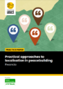 cover of the report on localisation in peacebuilding in Rwanda